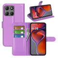 Motorola Moto G15 4G PU Wallet Case [Purple] - Purple