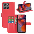 Motorola Moto G15 4G PU Wallet Case [Red] - Red