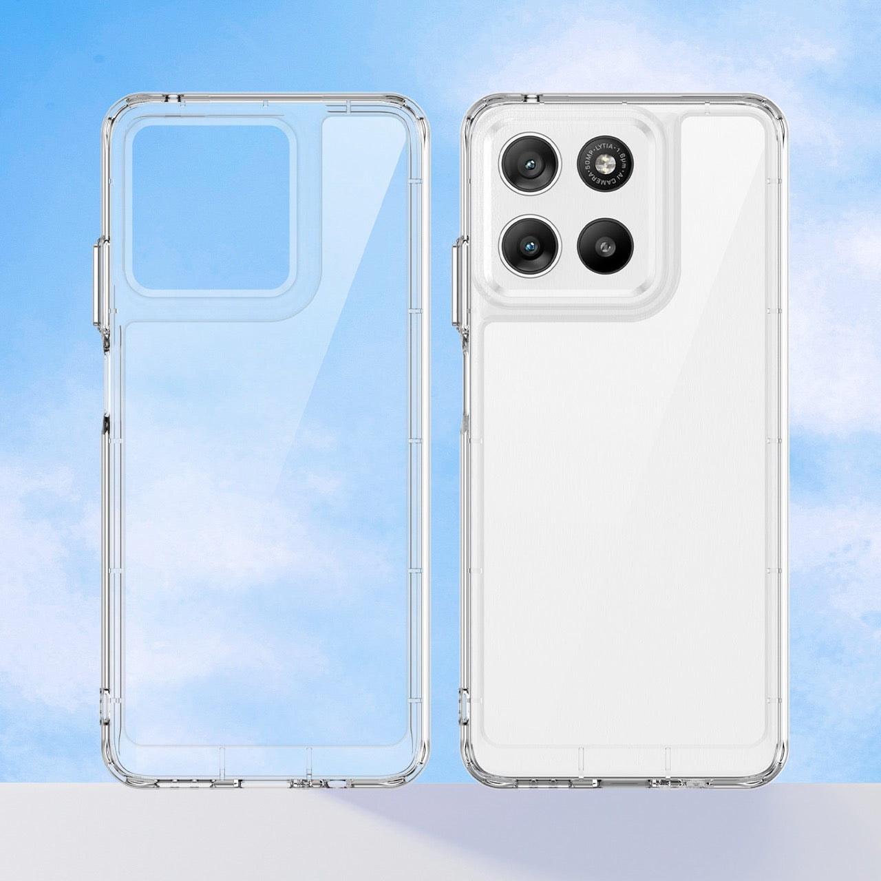 Motorola Moto G37 / G47 Soft TPU Bumper Shockproof Cover Case [Clear]
