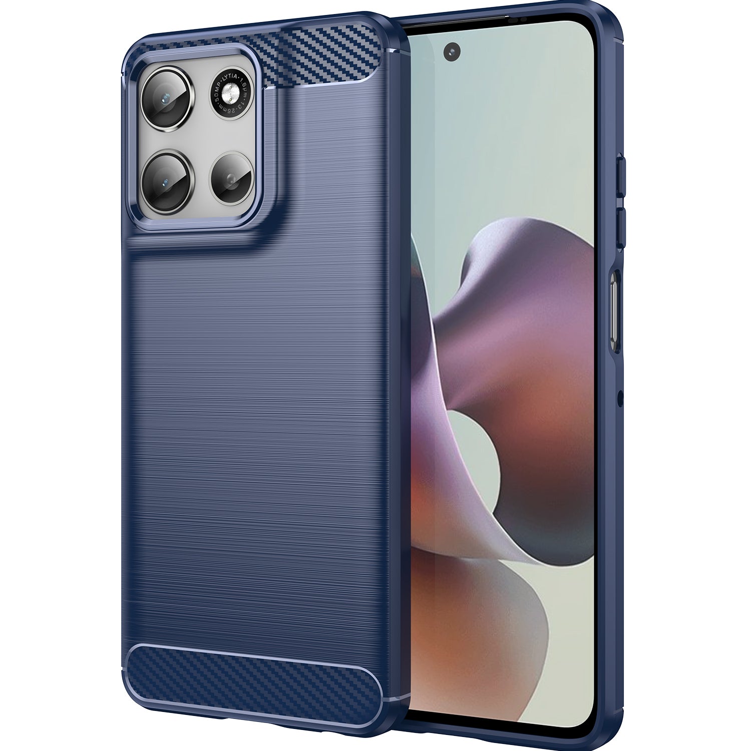 Motorola Moto G56 5G Carbon Fibre Brushed Case [Navy]