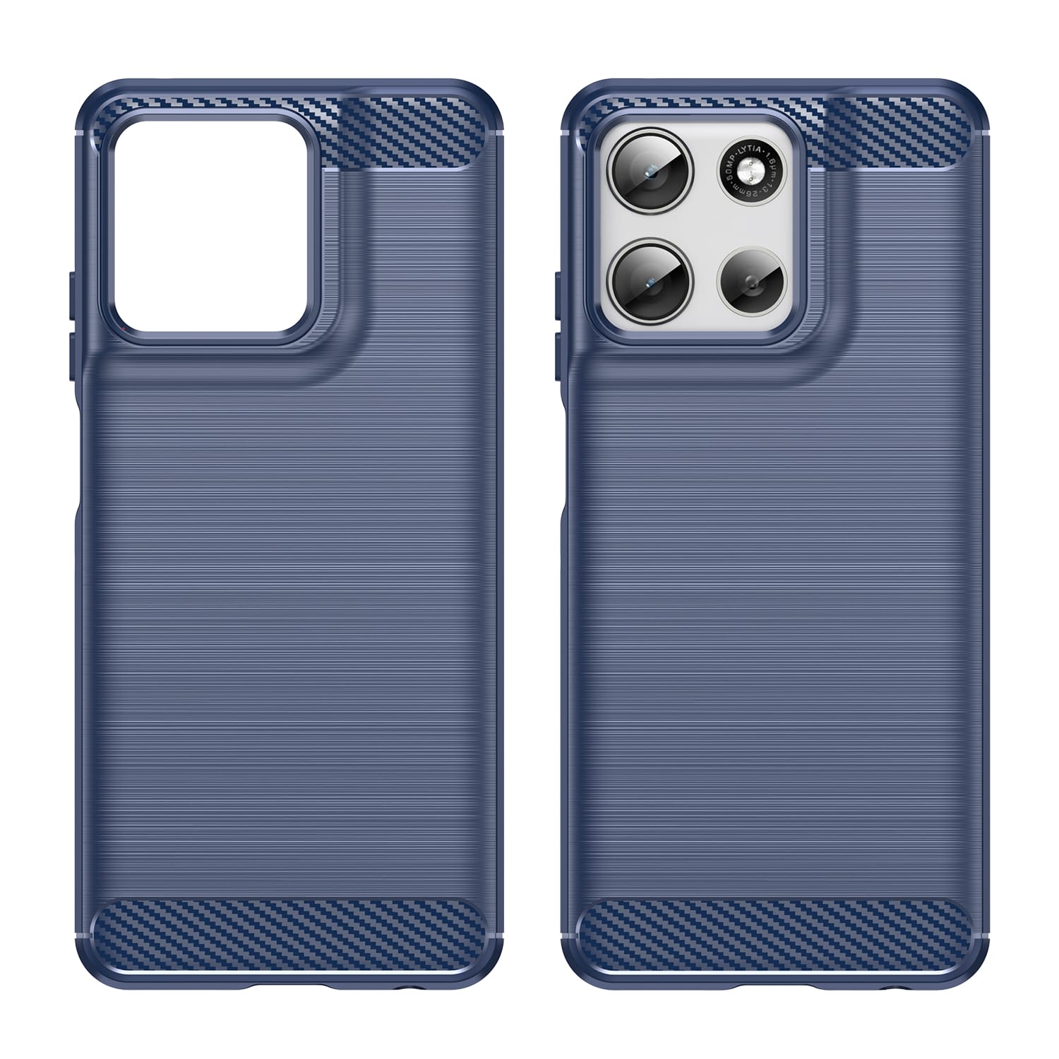 Motorola Moto G56 5G Carbon Fibre Brushed Case [Navy]