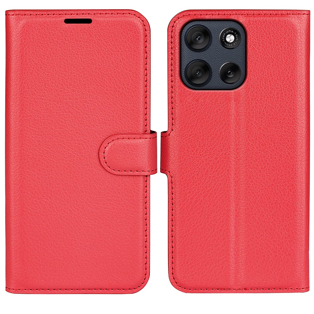 Moto G56 5G PU Wallet Case [Red]
