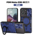 Motorola Moto G56 5G Ring Kickstand Case w/ Camera Cover [Navy] - Navy