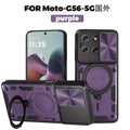Motorola Moto G86 5G Ring Kickstand Case w/ Camera Cover [Purple] - Purple