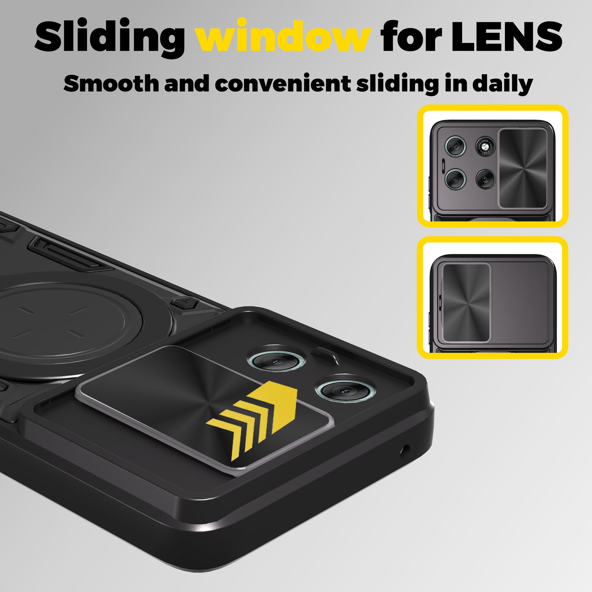Motorola Moto G86 5G Ring Kickstand Case w/ Camera Cover [Navy]