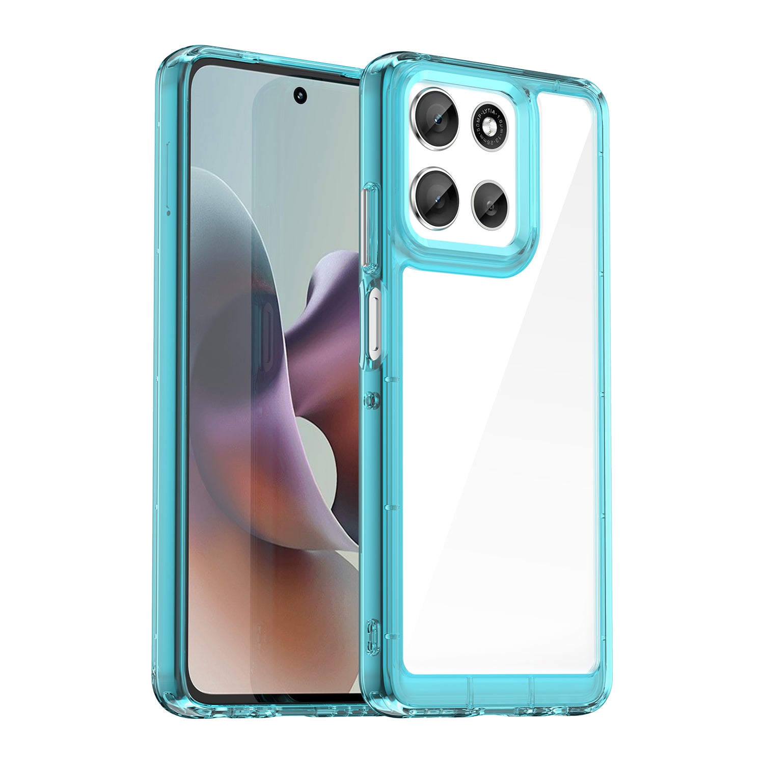Motorola Moto A56 5G Soft TPU Bumper Case [Clear Blue]