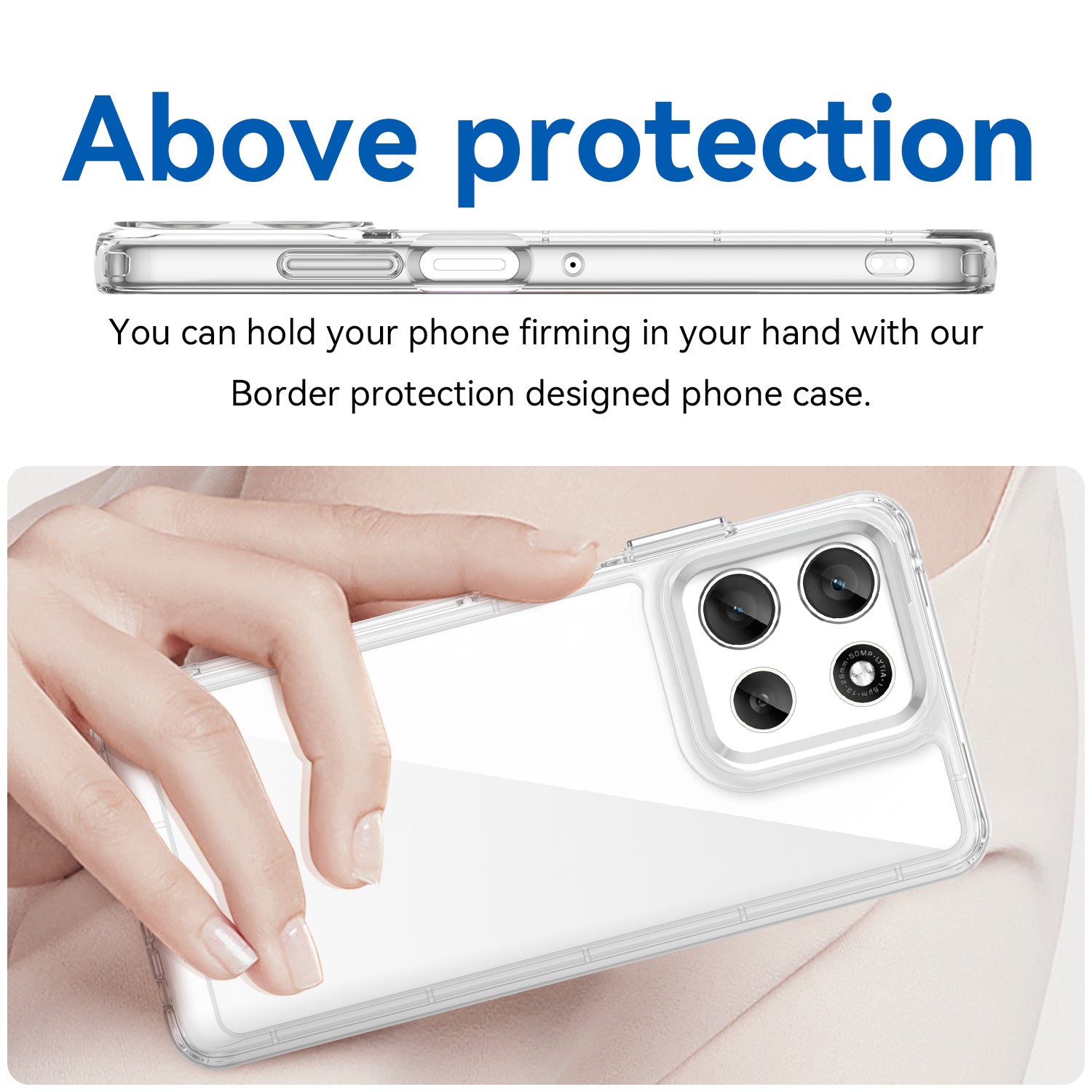Motorola Moto A56 5G Soft TPU Bumper Case [Clear]
