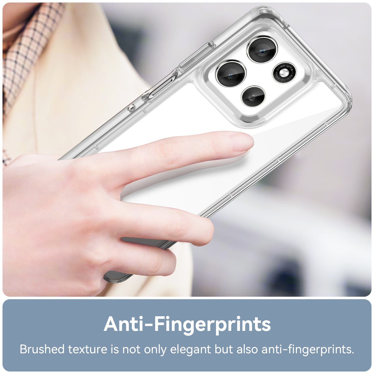 Motorola Moto A56 5G Soft TPU Bumper Case [Clear]