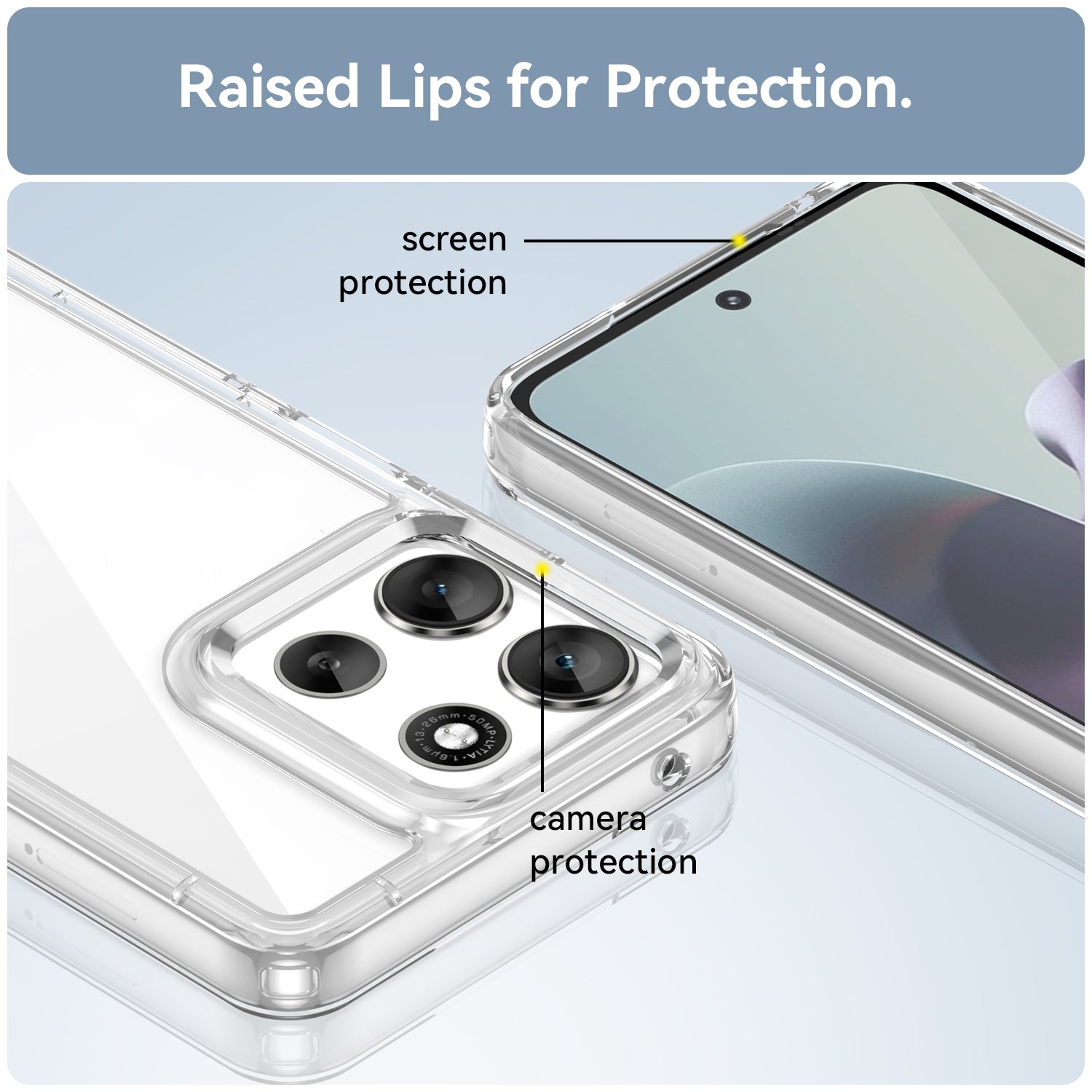 Motorola Moto A56 5G Soft TPU Bumper Case [Clear]