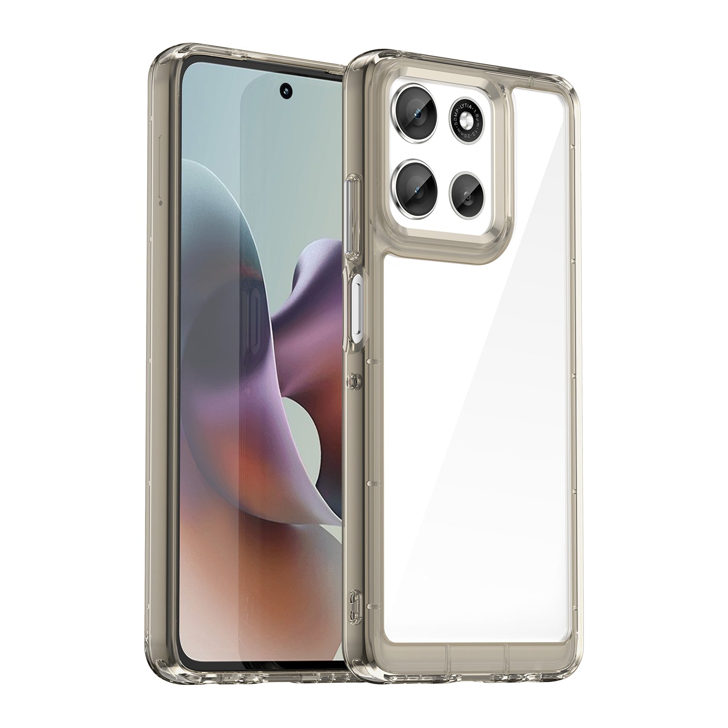 Motorola Moto A56 5G Soft TPU Bumper Case [Clear Grey]