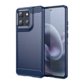 Moto G86 5G Carbon Fibre TPU Case Slim Shockproof Cover Navy - Navy