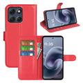 Moto G86 5G PU Wallet Case [Red] - Red