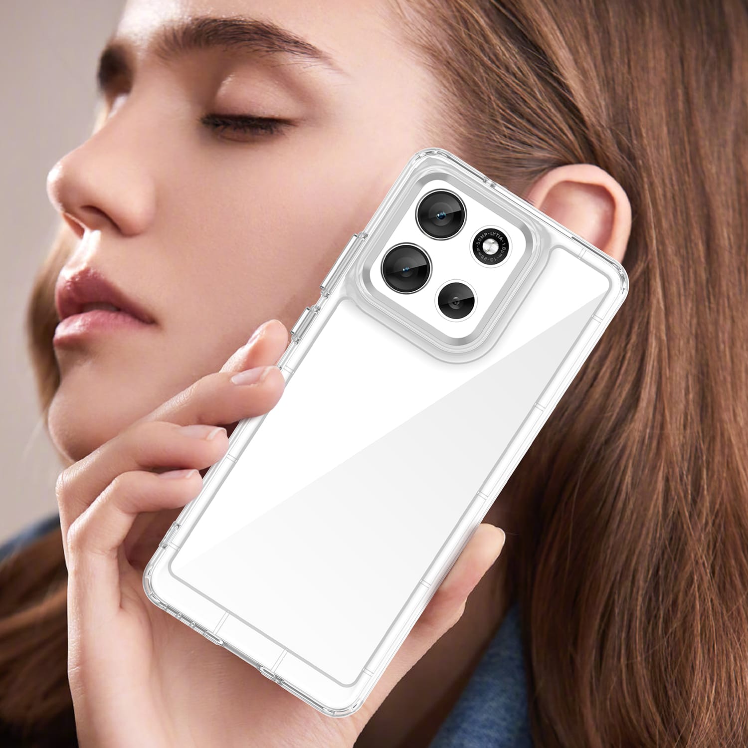 Motorola Moto A86 5G Soft TPU Bumper Case [Clear]