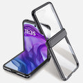 Icebreaker Clear Electroplated Hinge Case for Motorola Razr 50 Ultra with Tempered Glass [Black] - Black