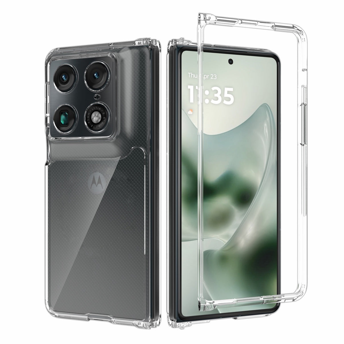 Motorola Razr Fold Clear Crystal Hard PC Case – Ultra Slim Transparent Shell