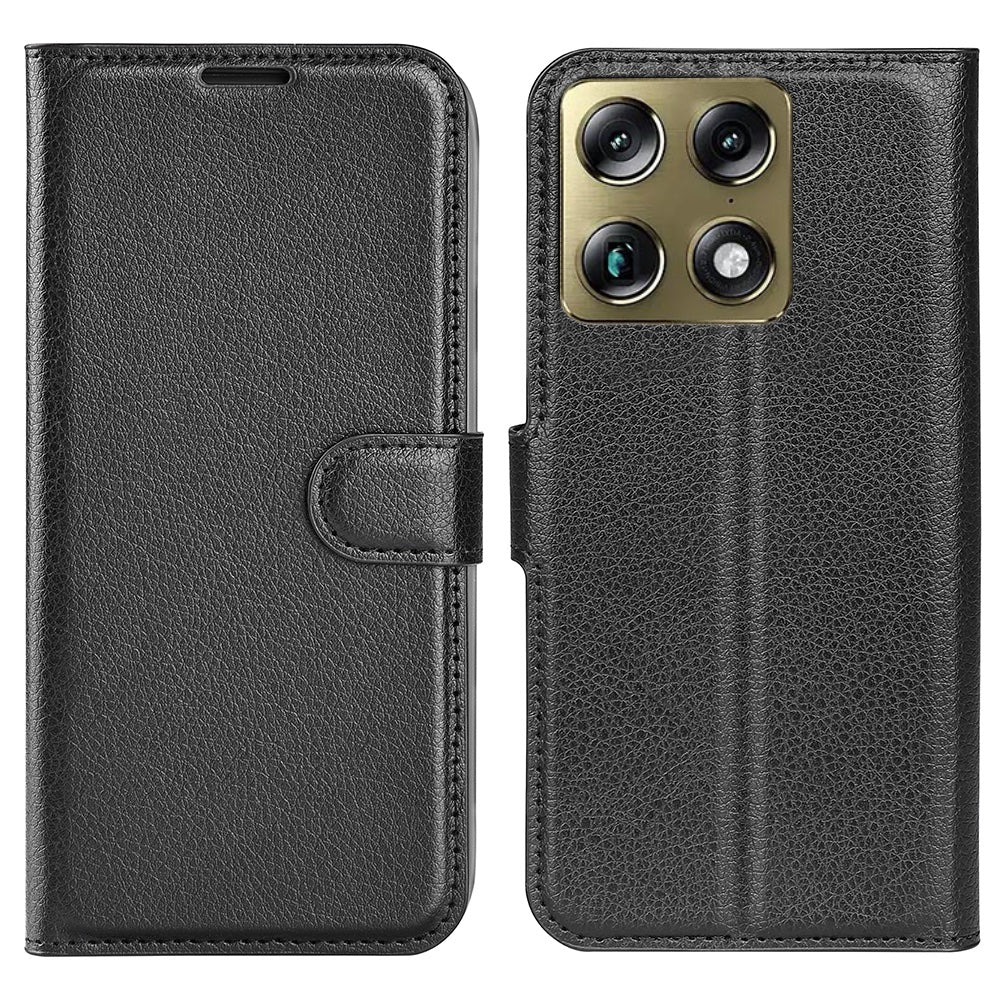 Wallet Case for Motorola Signature – PU Leather Flip Cover with Card Holder & Stand [Black]