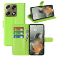 Wallet Case for Motorola Signature – PU Leather Flip Cover with Card Holder & Stand [Green] - Green