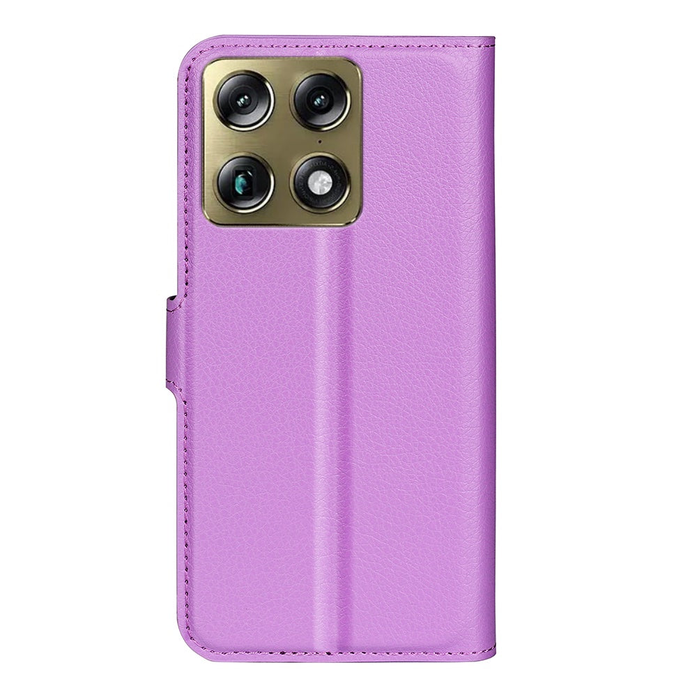 Wallet Case for Motorola Signature – PU Leather Flip Cover with Card Holder & Stand [Purple]