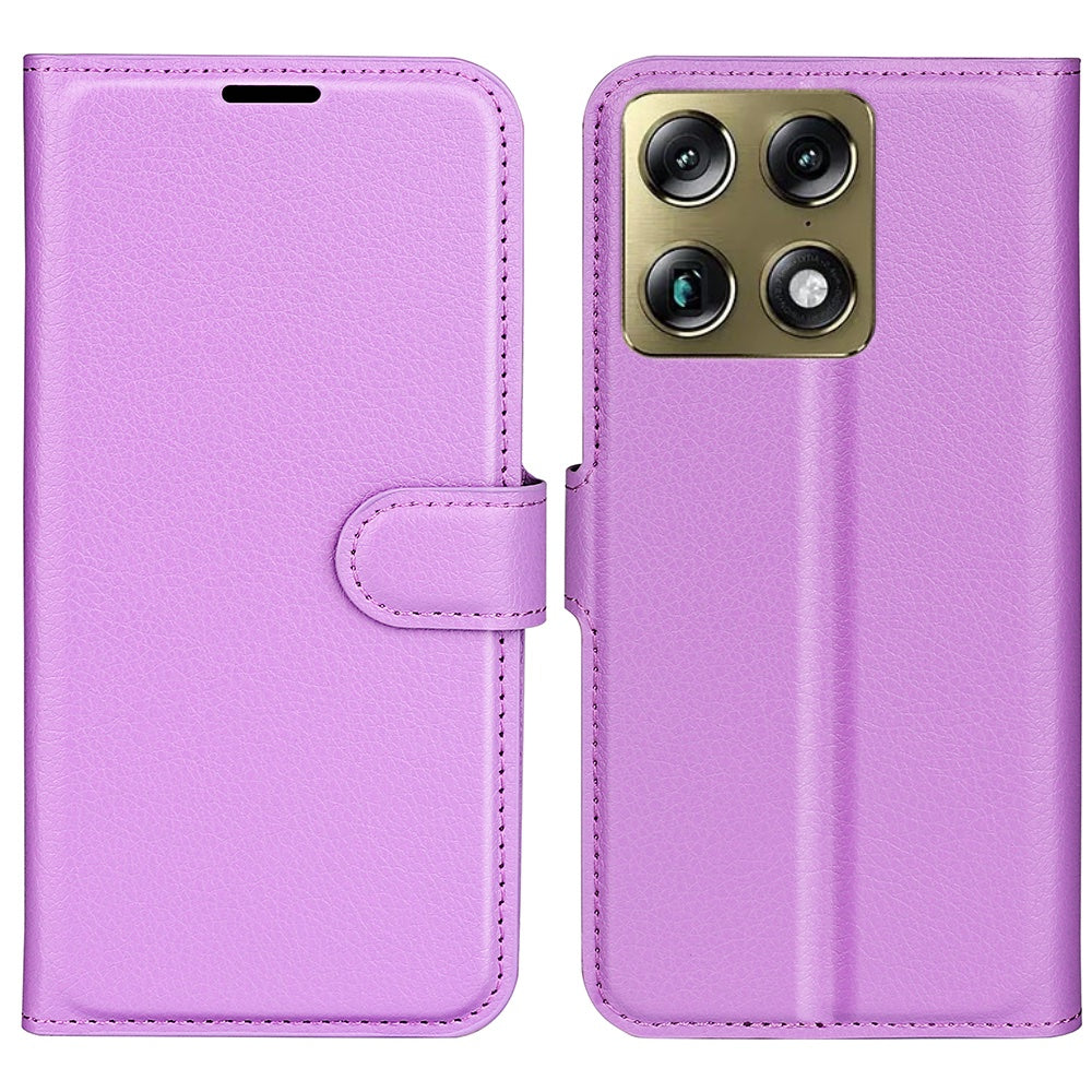 Wallet Case for Motorola Signature – PU Leather Flip Cover with Card Holder & Stand [Purple]