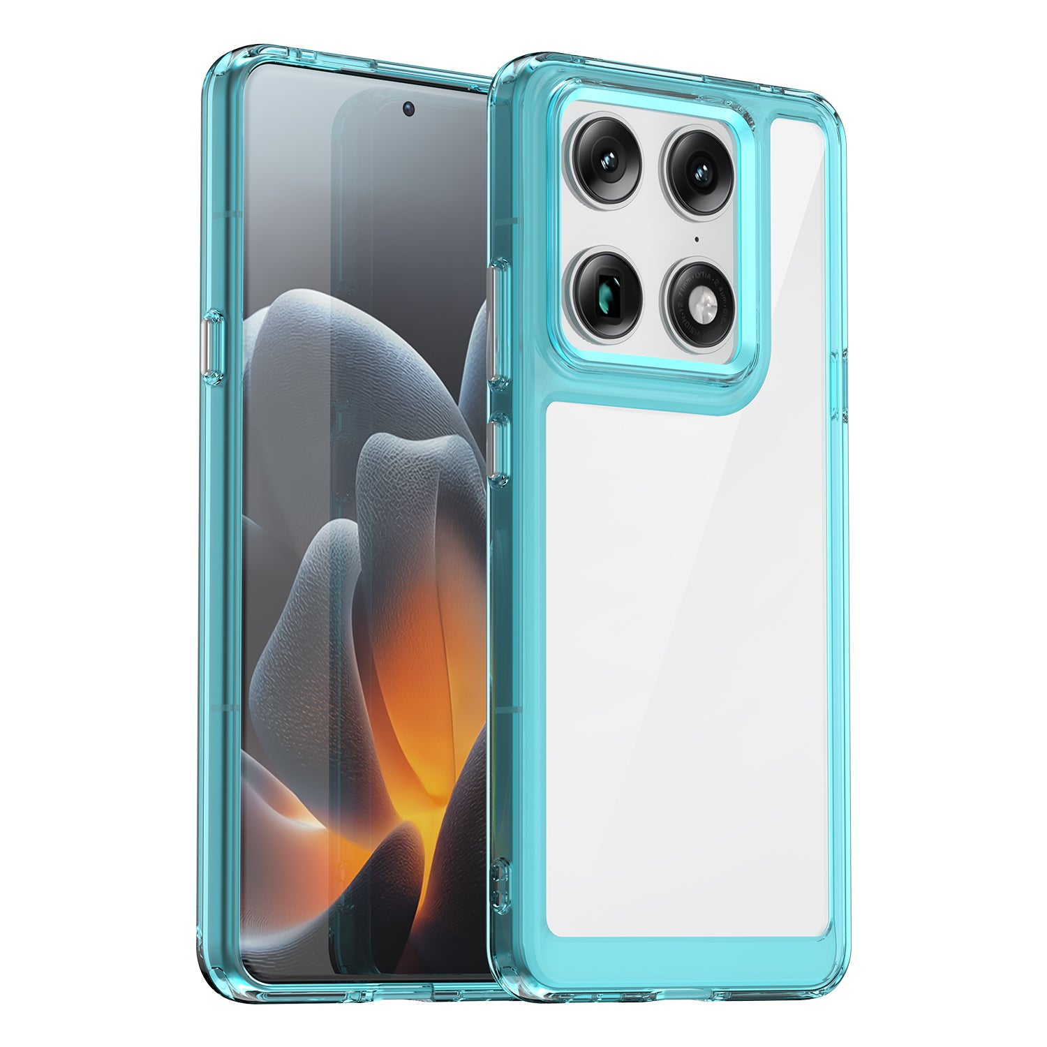 Motorola Signature Soft TPU Bumper Shockproof Cover Case [Clear Blue]