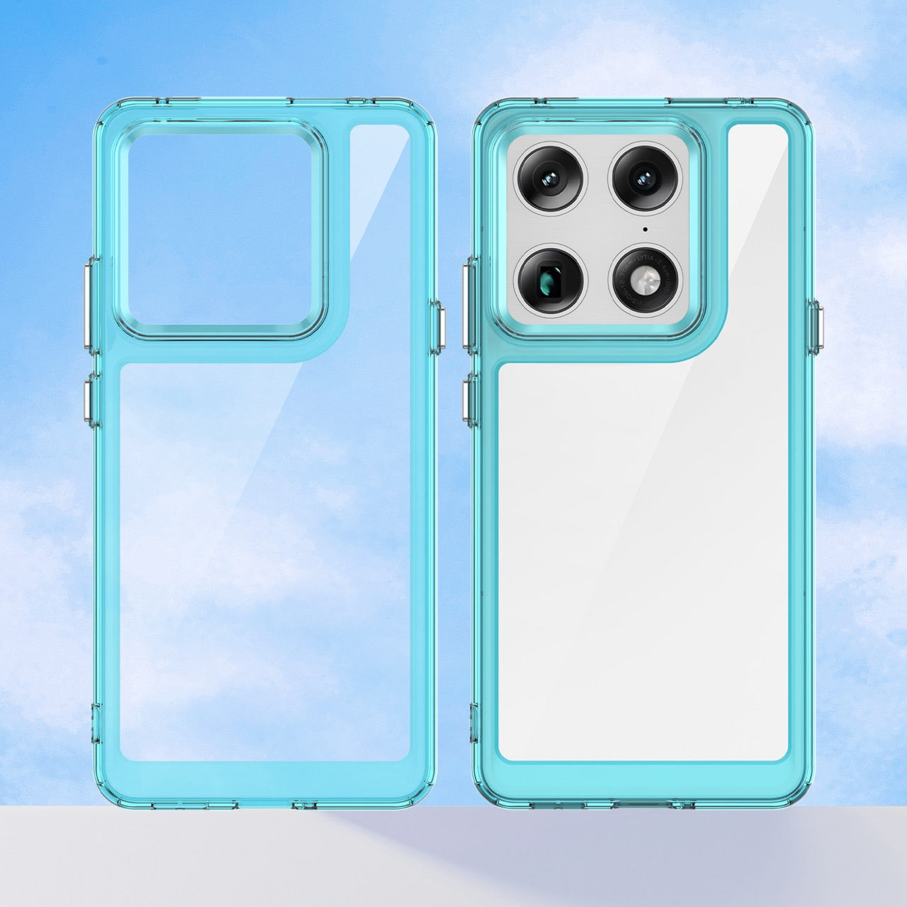 Motorola Signature Soft TPU Bumper Shockproof Cover Case [Clear Blue]