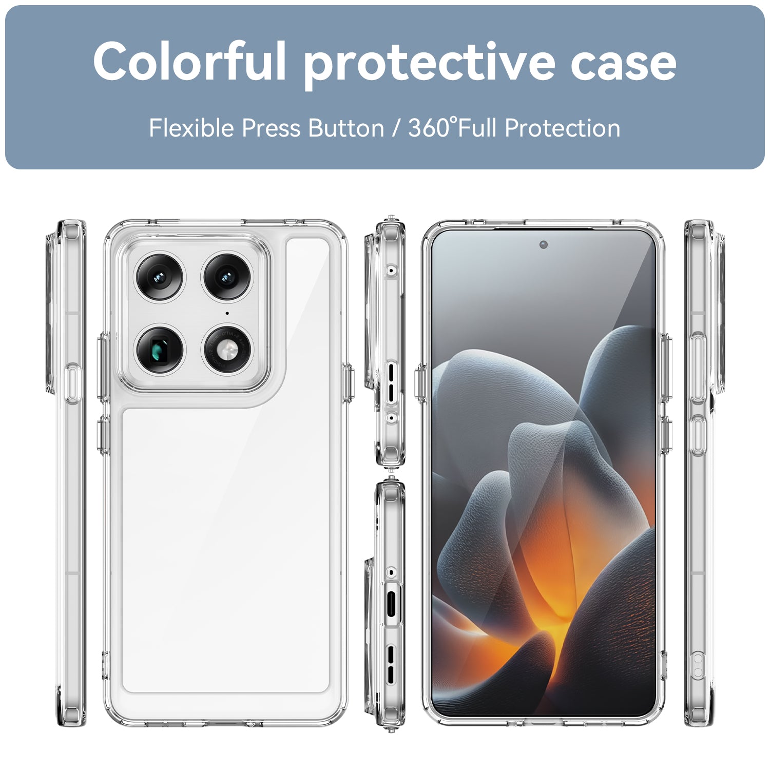 Motorola Signature Soft TPU Bumper Shockproof Cover Case [Clear]