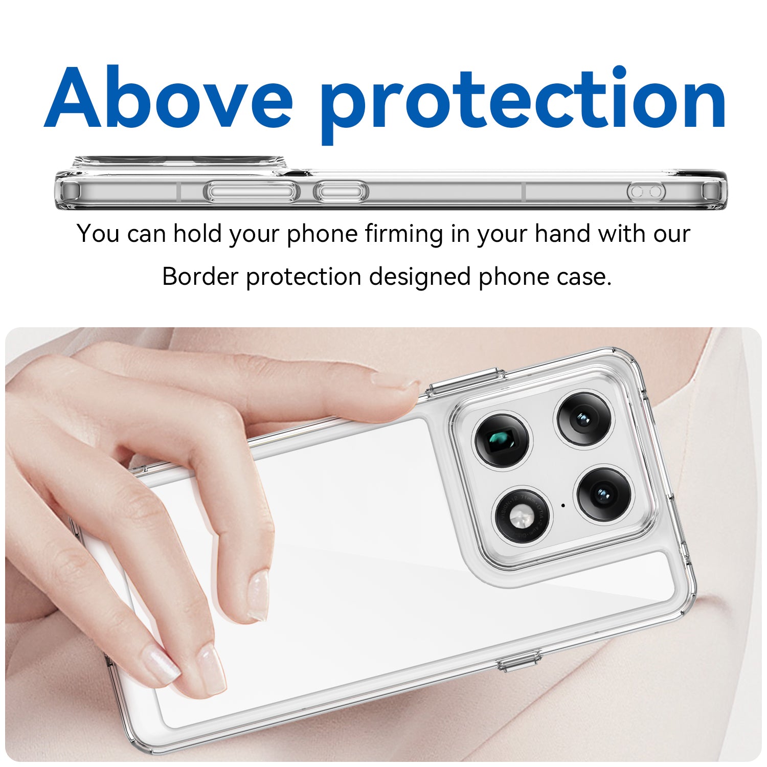 Motorola Signature Soft TPU Bumper Shockproof Cover Case [Clear]
