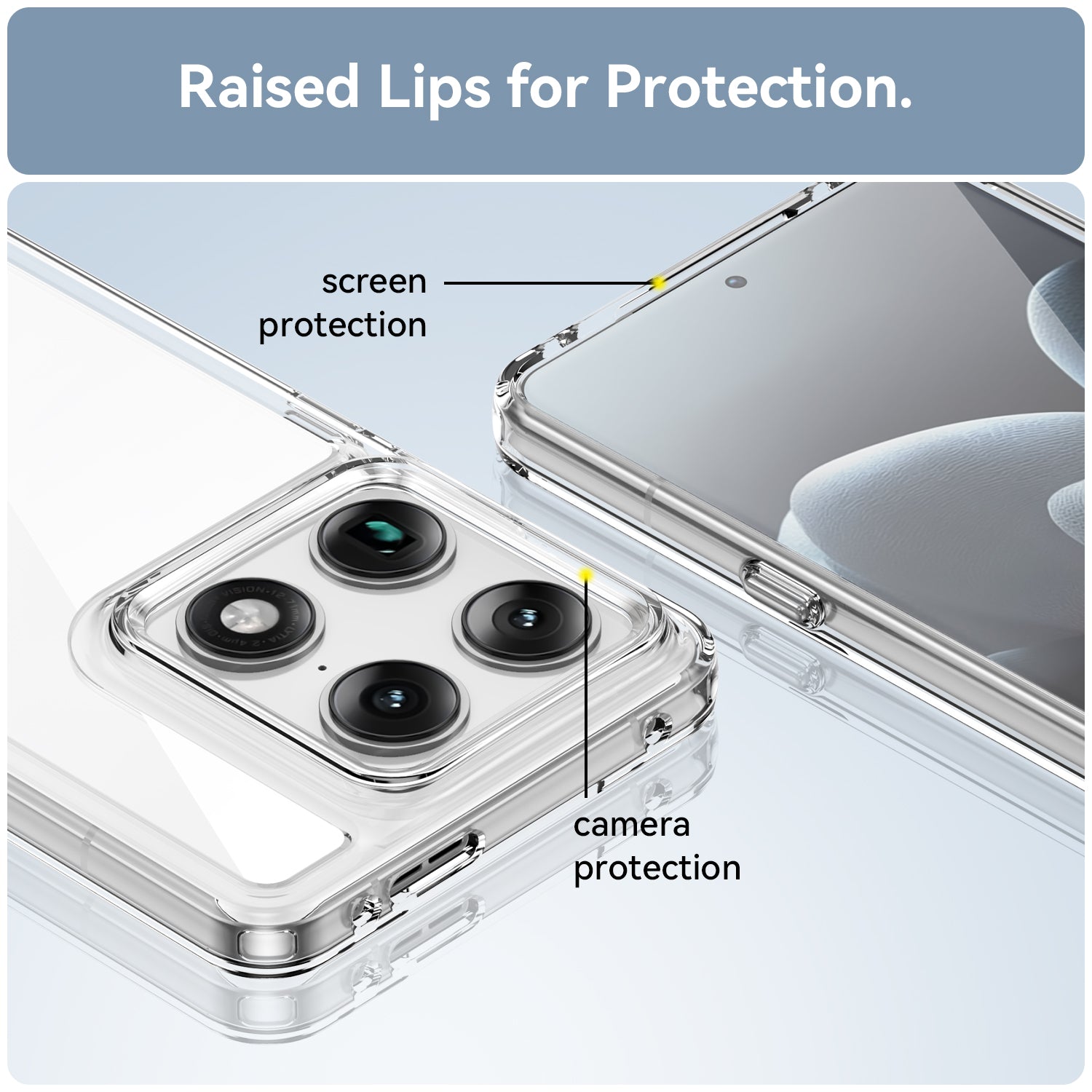 Motorola Signature Soft TPU Bumper Shockproof Cover Case [Clear]