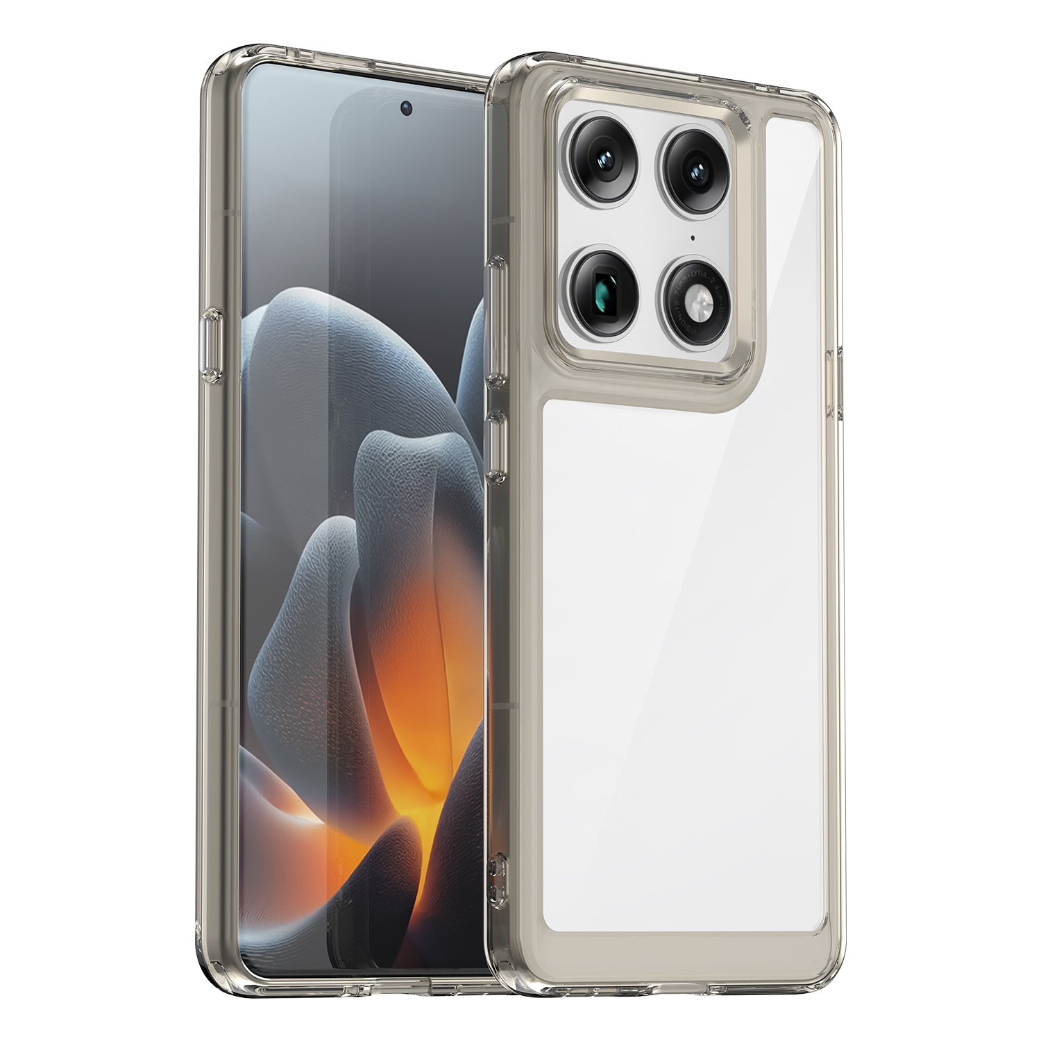 Motorola Signature Soft TPU Bumper Shockproof Cover Case [Clear Grey]