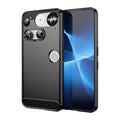 NOTHING Phone (3) Carbon Fibre TPU Case Slim Shockproof Cover Black - Black