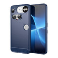 NOTHING Phone (3) Carbon Fibre TPU Case Slim Shockproof Cover Navy - Navy