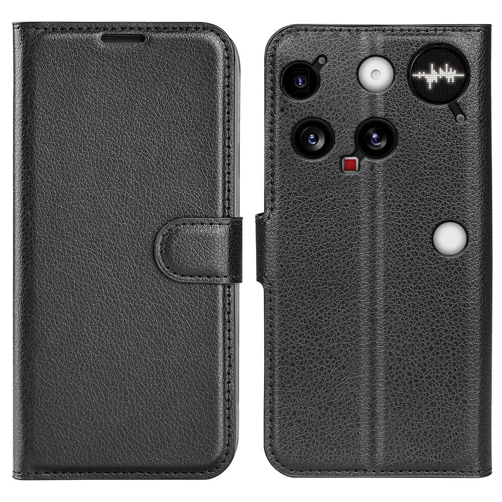NOTHING Phone (3) PU Wallet Case [Black]