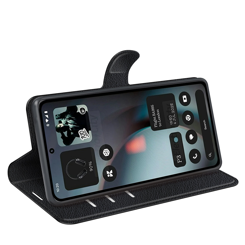 NOTHING Phone (3) PU Wallet Case [Black]