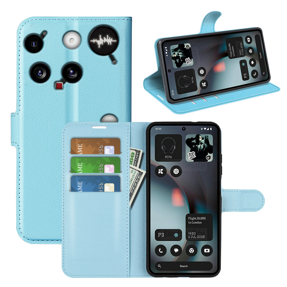 NOTHING Phone (3) PU Wallet Case [LightBlue]