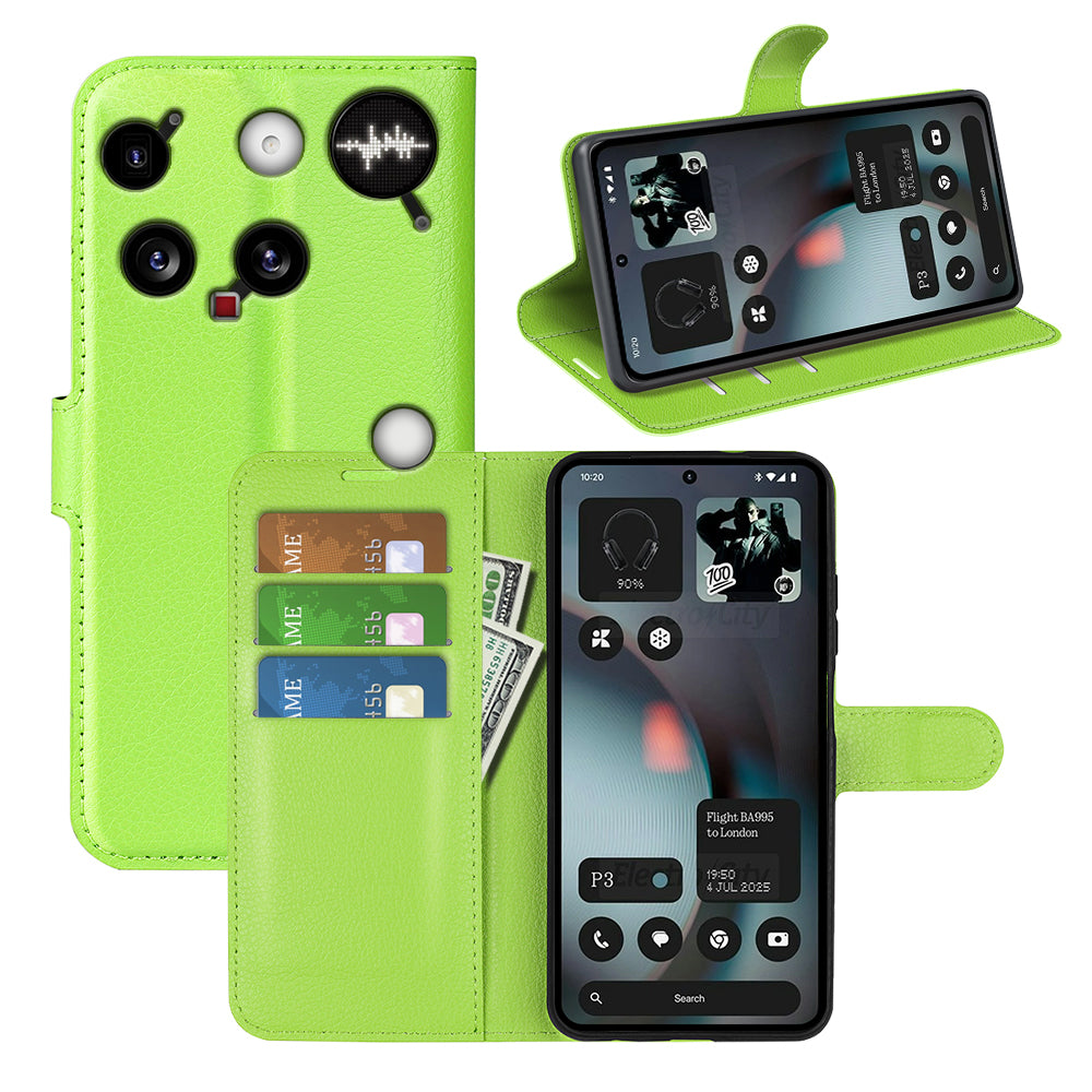 NOTHING Phone (3) PU Wallet Case [Green]