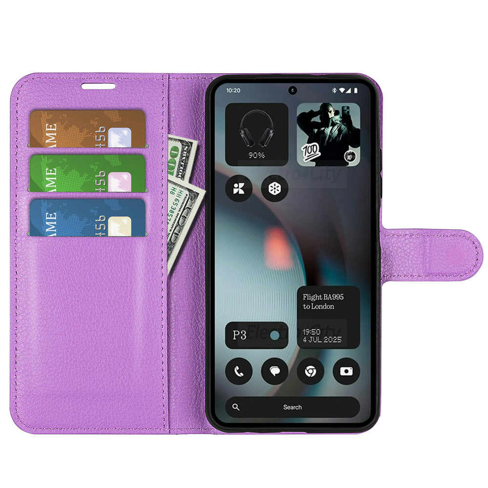 NOTHING Phone (3) PU Wallet Case [Purple]