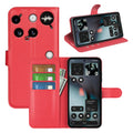 NOTHING Phone (3) PU Wallet Case [Red] - Red