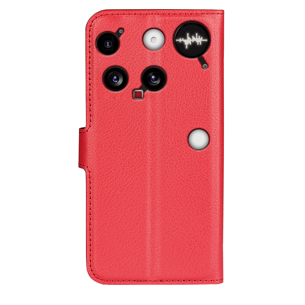 NOTHING Phone (3) PU Wallet Case [Red]