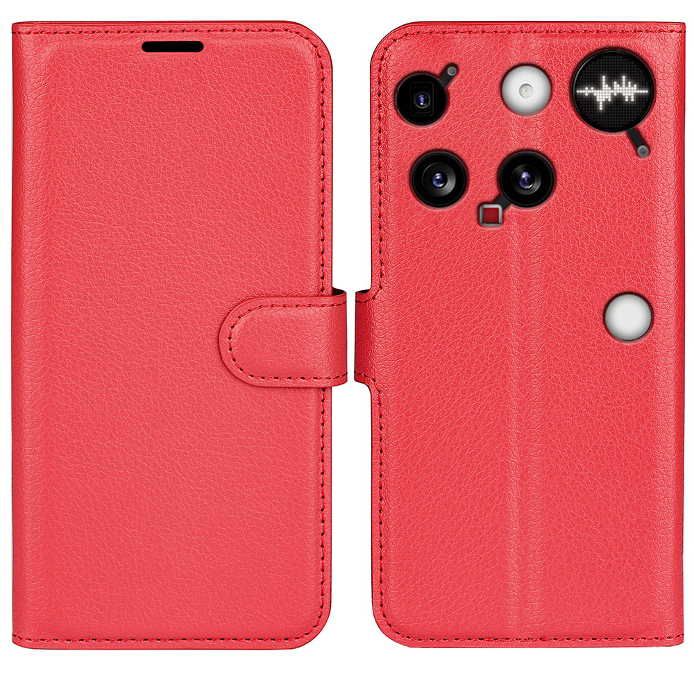 NOTHING Phone (3) PU Wallet Case [Red]