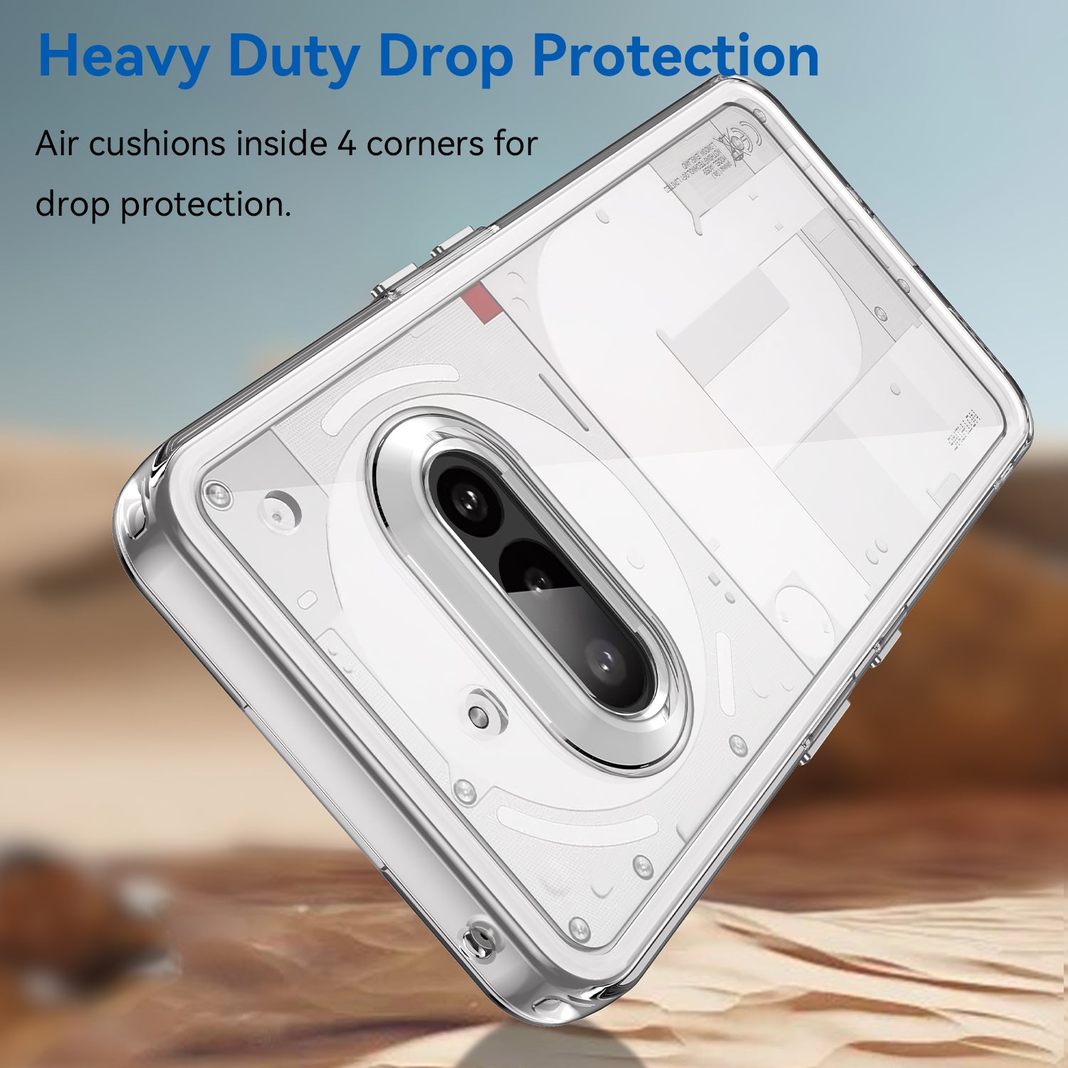 Nothing Phone (3a) Soft TPU Bumper Case [Clear]