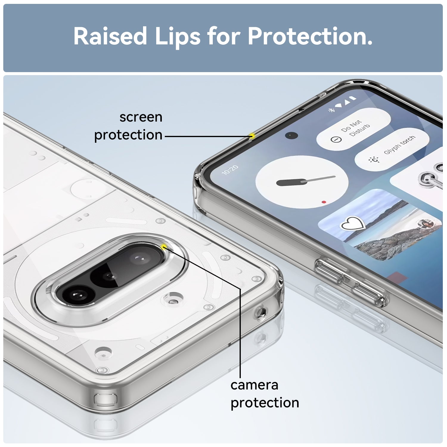 Nothing Phone (3a) Soft TPU Bumper Case [Clear]