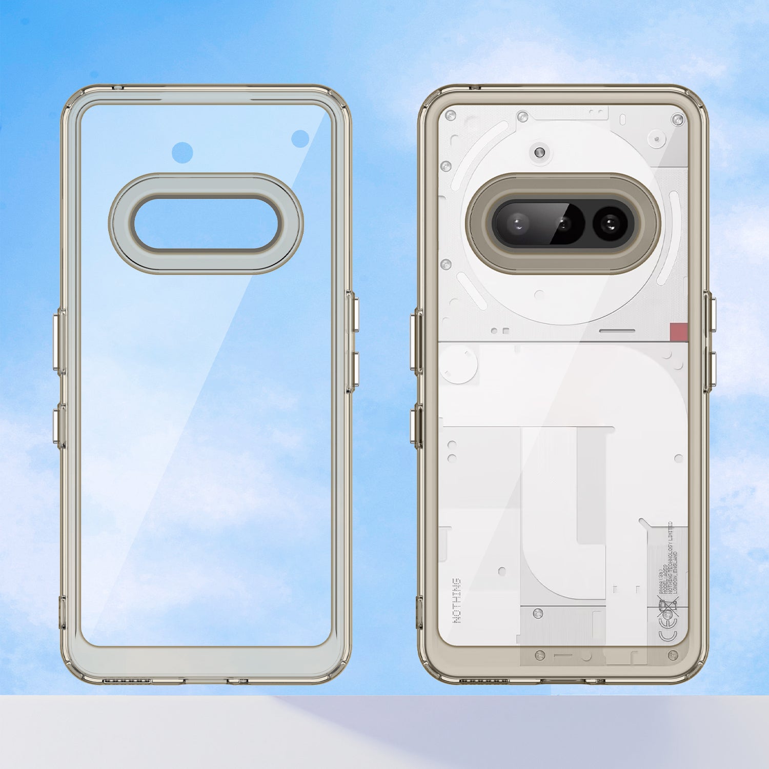 Nothing Phone (3a) Soft TPU Bumper Case [Clear Grey]