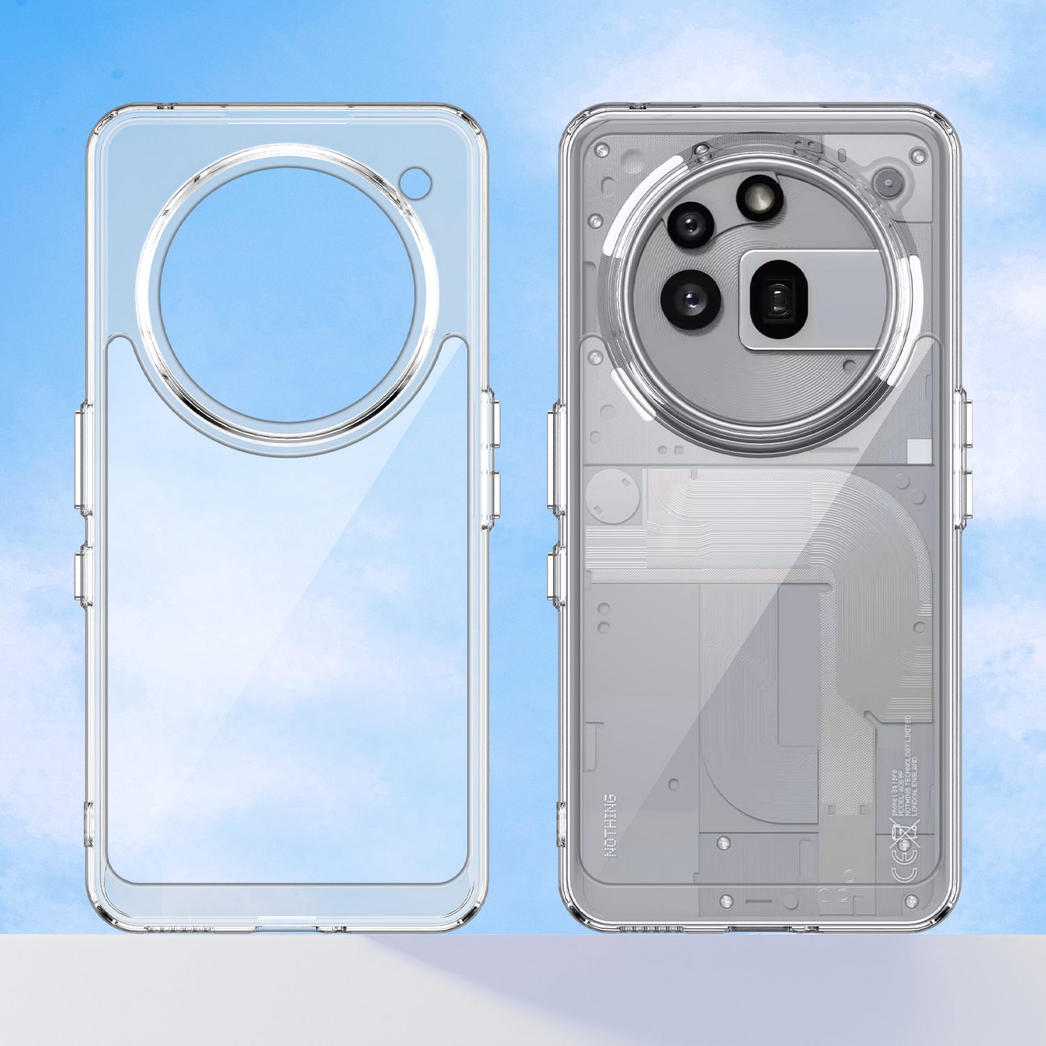 Nothing Phone (3a) Pro Soft TPU Bumper Case [Clear]