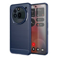 Nothing Phone (3a) Pro Carbon Fibre TPU Case Slim Shockproof Cover Navy - Navy