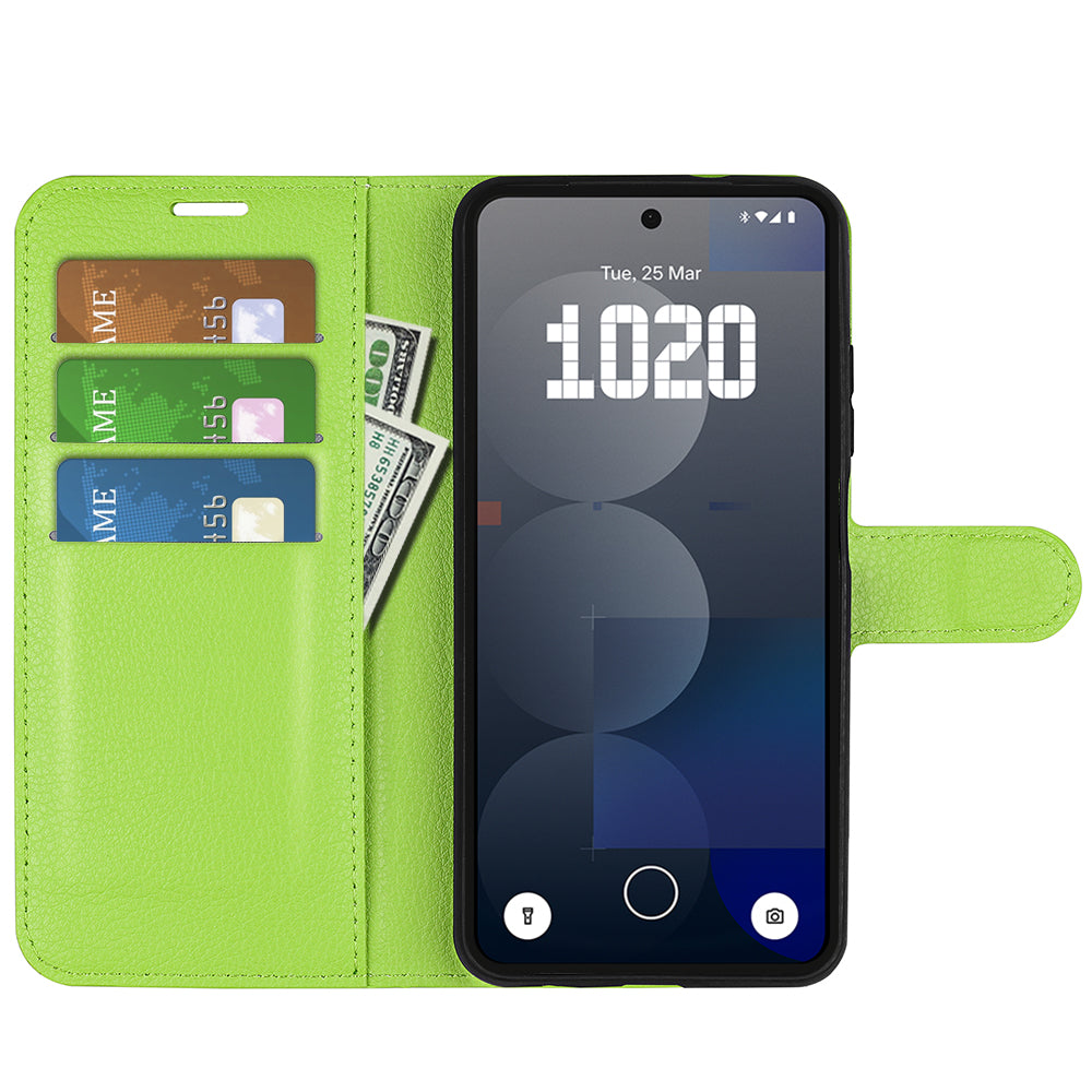 Nothing Phone (3a) Pro PU Wallet Case [Green]