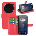 Nothing Phone (3a) Pro PU Wallet Case [Red] - Red