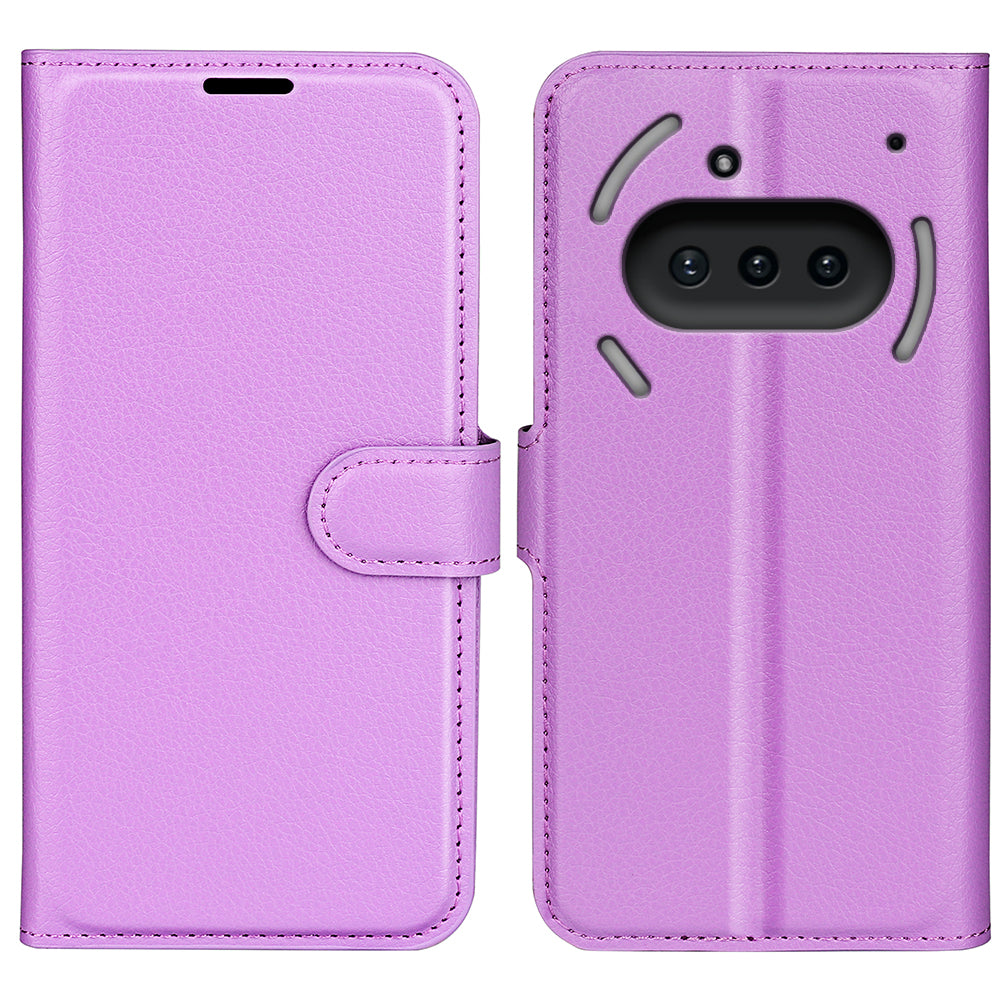 Nothing Phone (3a) PU Wallet Case [Purple]