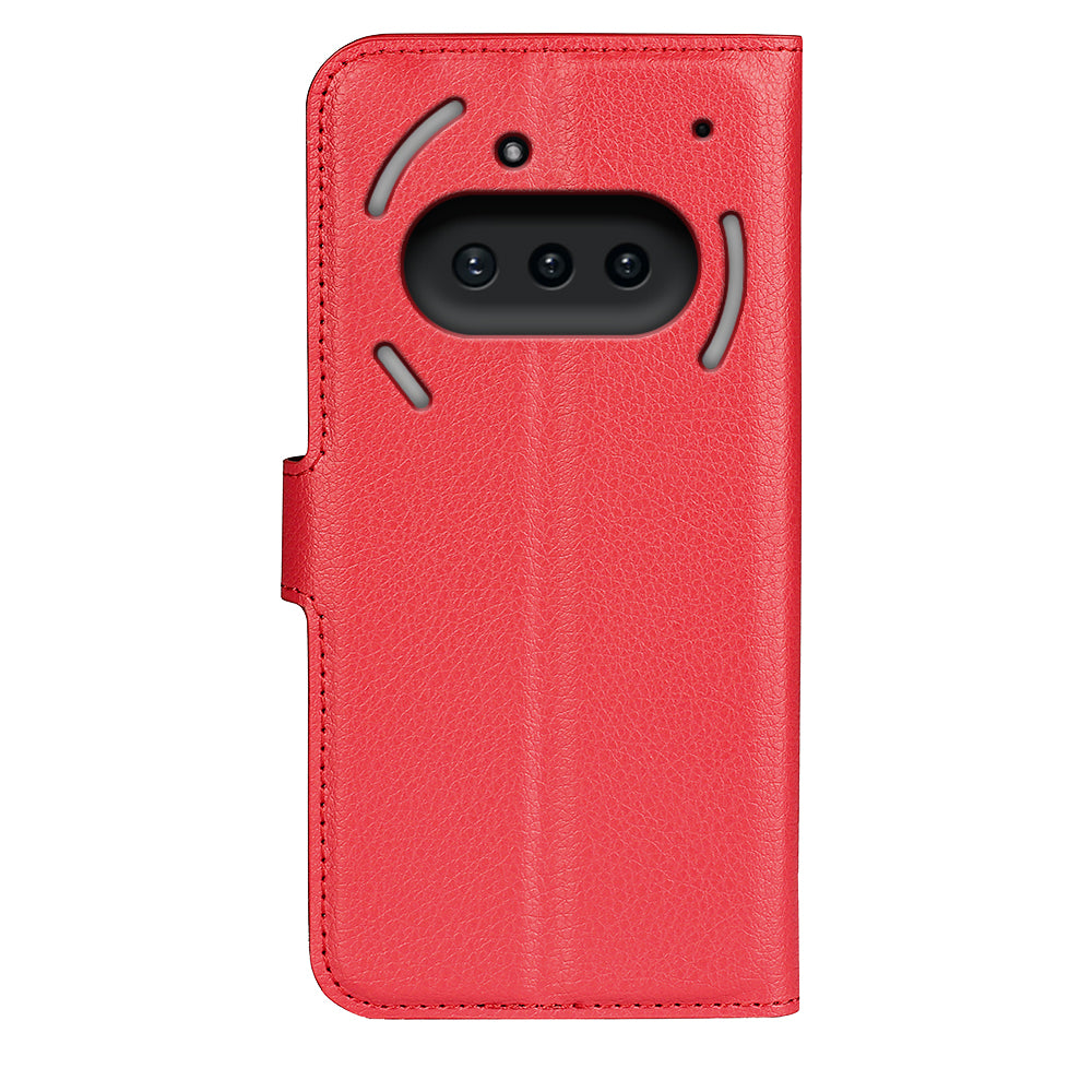 Nothing Phone (3a) PU Wallet Case [Red]