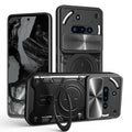 Nothing Phone (3a) Ring Kickstand Case w/ Camera Cover [Black] - Black