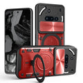 Nothing Phone (3a) Ring Kickstand Case w/ Camera Cover [Red] - Red